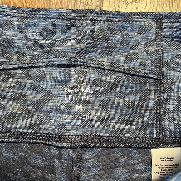 🆕 T by Talbots SPACE DYE ANIMAL EVERYDAY STRETCH LEGGINGS SZ MED - Picture 6 of 9